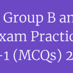 BIS Group B and C Exam Practice Set-1 (MCQs) 2024