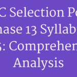 SSC Selection Post Phase 13 Syllabus 2025: Comprehensive Analysisa